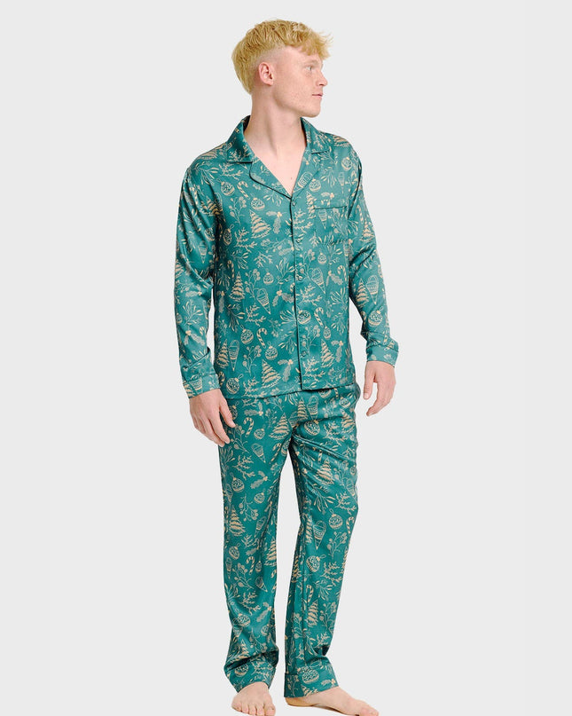 Pyjama élégant en satin pour homme