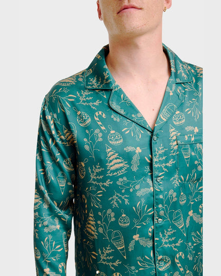 Pyjama élégant en satin pour homme