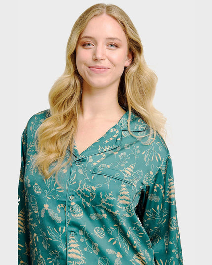 Pyjama élégant en satin - Femme