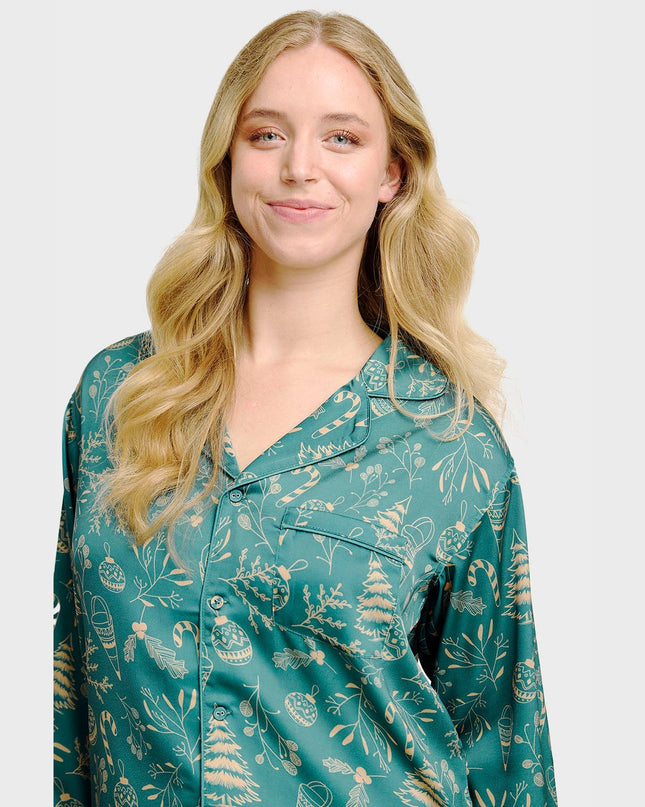 Pyjama élégant en satin - Femme