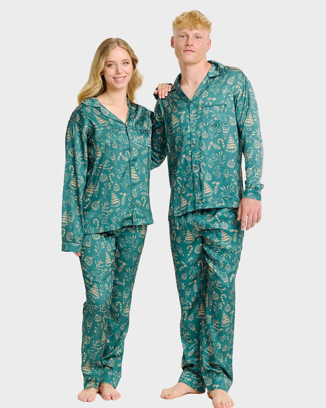 Pyjama élégant en satin pour homme