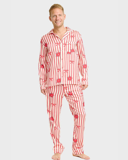 Pyjamas de Noël en satin pour homme, pour un confort optimal pendant les fêtes