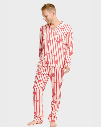 Pyjamas de Noël en satin pour homme, pour un confort optimal pendant les fêtes