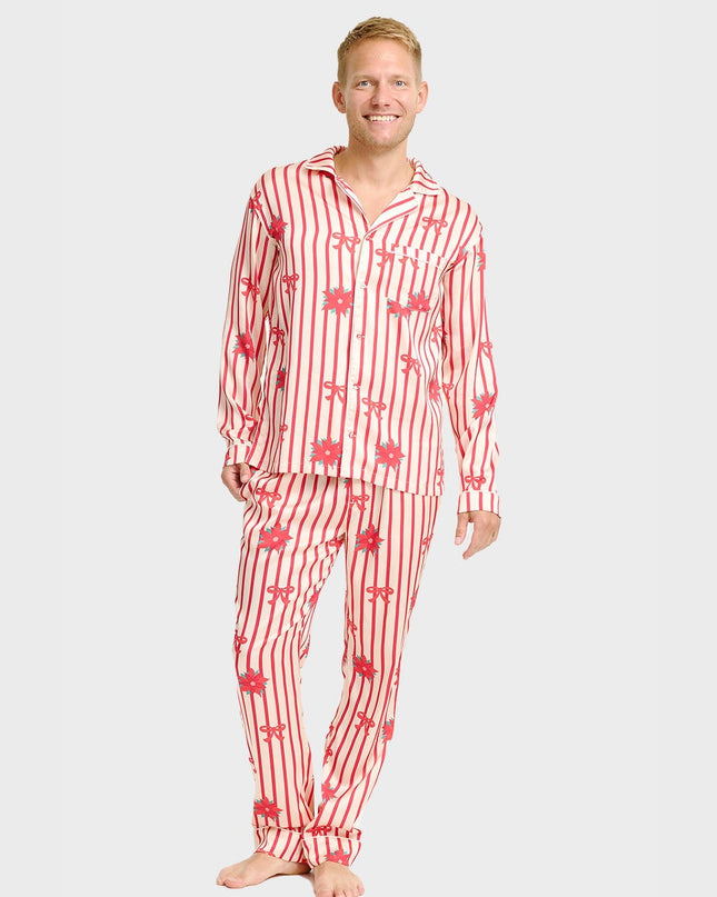 Pyjamas de Noël en satin pour homme, pour un confort optimal pendant les fêtes