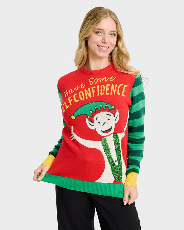 Pull de Noël Elf Confidence - Femme