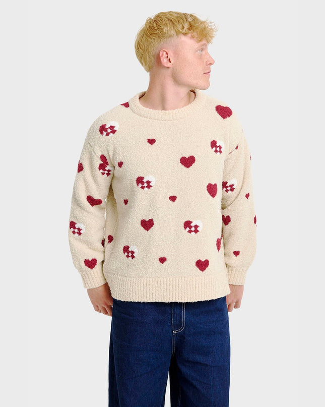 Pull de Noël à cœur pour hommes