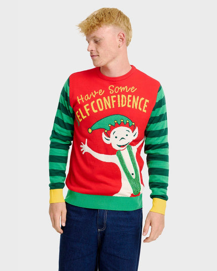 Pull de Noël Elf Confidence - Homme