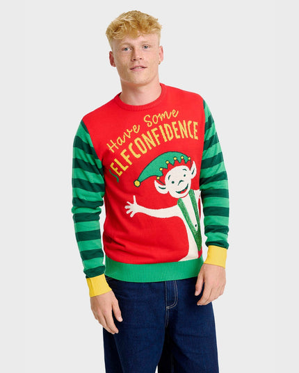 Pull de Noël Elf Confidence - Homme