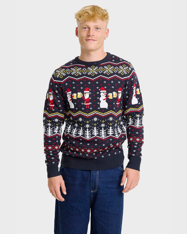 Pull de Noël Cheers Santa - Homme