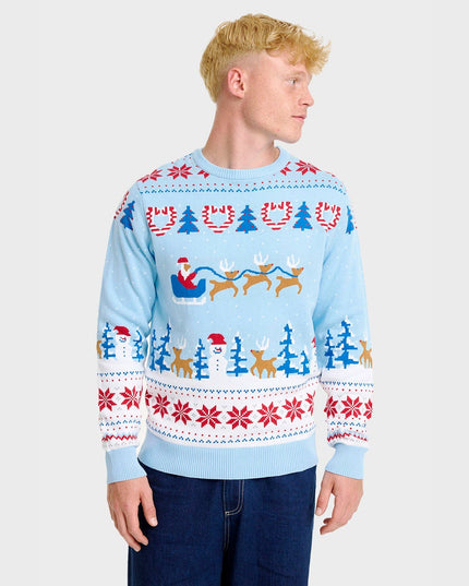 Pull de Noël féérique pour hommes