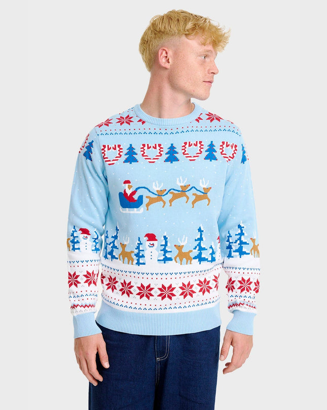 Pull de Noël féérique pour hommes
