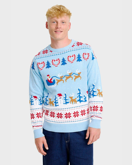Pull de Noël féérique pour hommes