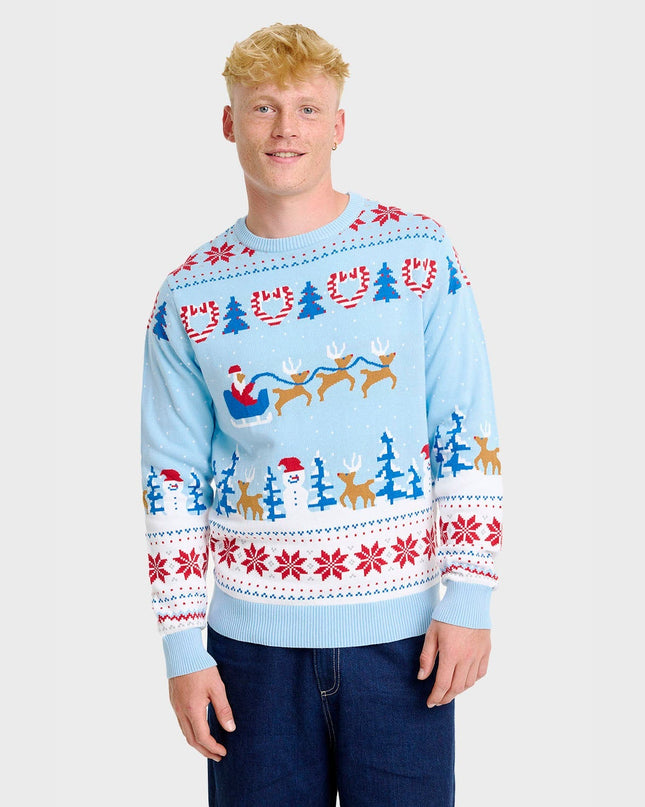 Pull de Noël féérique pour hommes