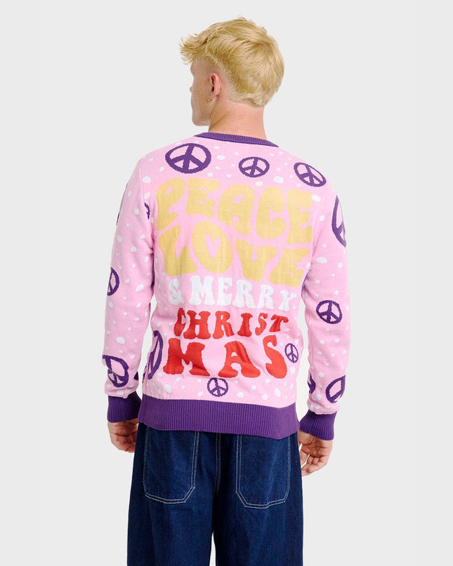 Pull de Noël hippie pour hommes