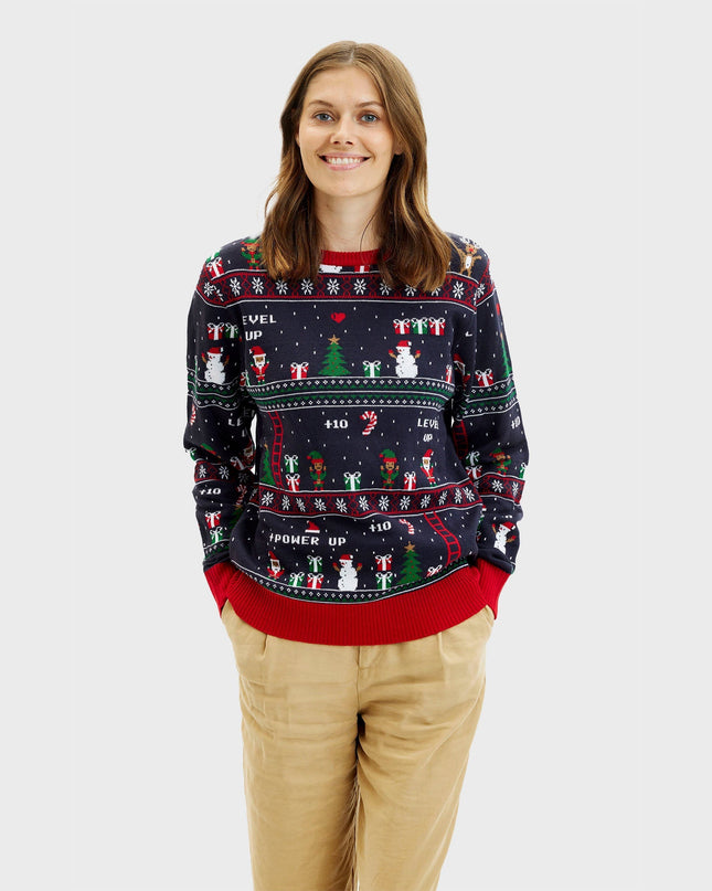 Pull de Noël vintage pour gamer femme - Meilleures ventes