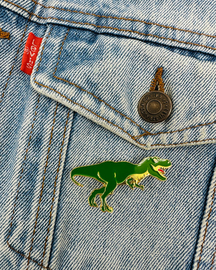 Pin's T-Rex | Vert | Pyjamas et accessoires de Noël pour toute la famille