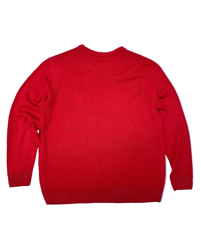 Pull de Noël vintage - Bonhomme de neige balai