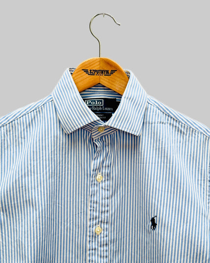 Chemise vintage retravaillée - Courte rayée III