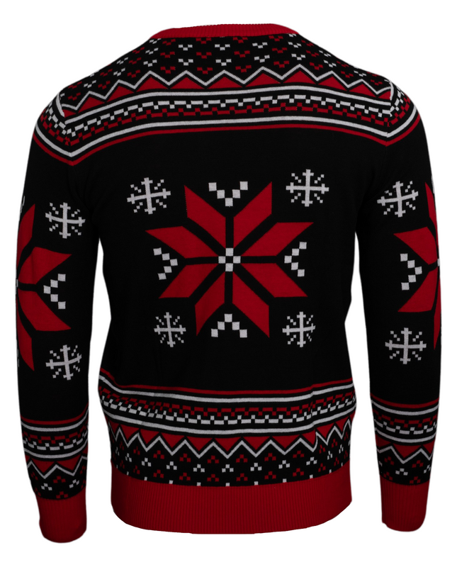 Pull de Noël moche à logo tête de mort Misfits