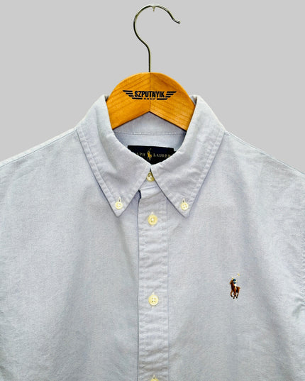 Chemise vintage retravaillée - Courte couleur unie I