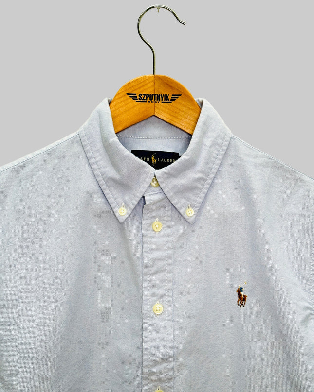 Chemise vintage retravaillée - Courte couleur unie I