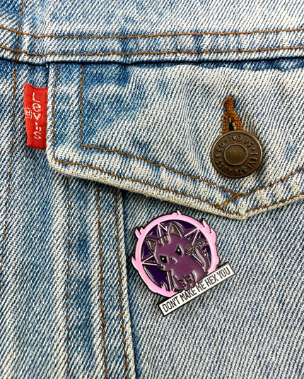 Insigne à épingle Hex Cat | Étiquettes : Accessoires