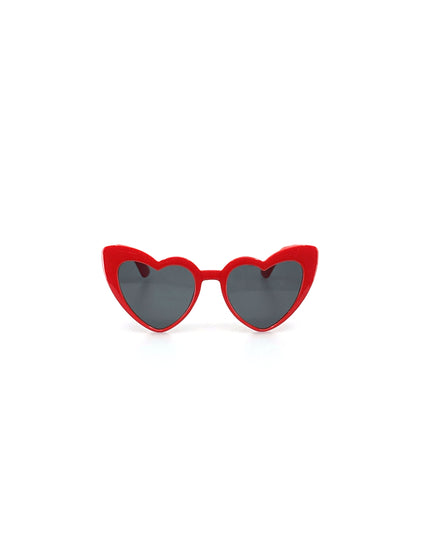 Cœur en plastique rouge - Accessoire sur le thème de l'amour pour les occasions spéciales