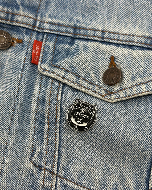 Broche Chat Noir - Accessoire mystérieux pour les amoureux des chats