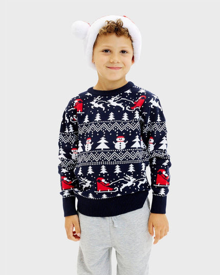 Pull de Noël élégant pour enfants, pour une ambiance festive