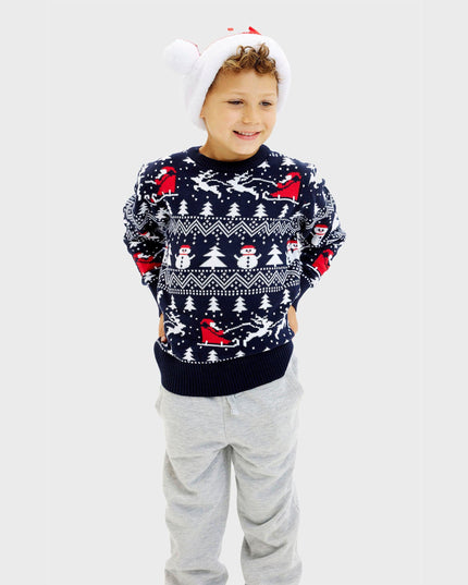 Pull de Noël élégant pour enfants, pour une ambiance festive