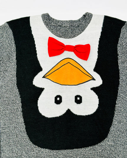 Pull de Noël vintage - Accessoires Tuxedo Penguin II