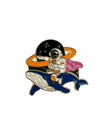 Broche - Baleine Astronaute | Accessoires uniques pour femmes