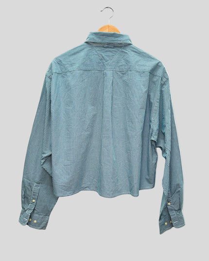 Chemise vintage retravaillée - Courte à carreaux II