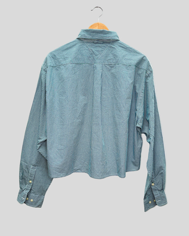 Chemise vintage retravaillée - Courte à carreaux II