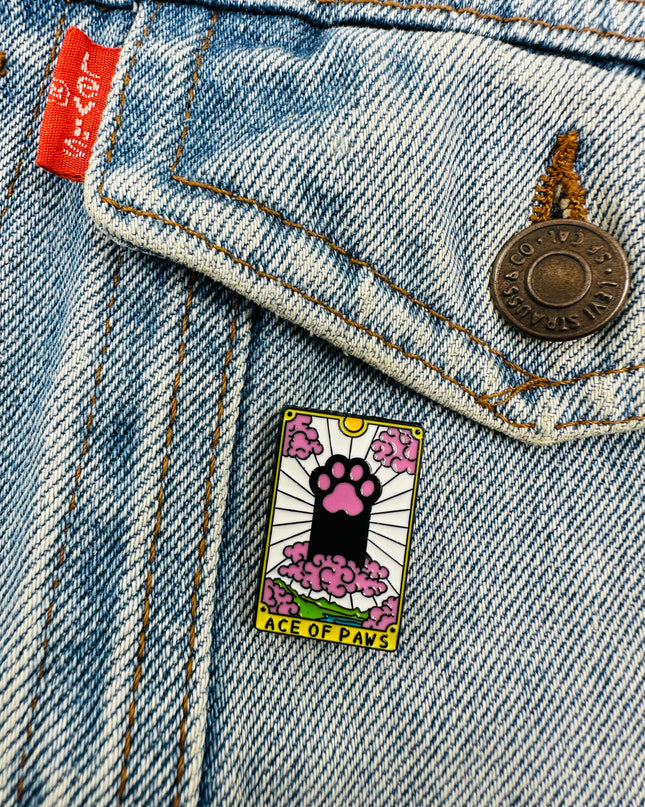 Broche Tarot Chat | As de Pattes | Costumes d'Halloween pour toute la famille