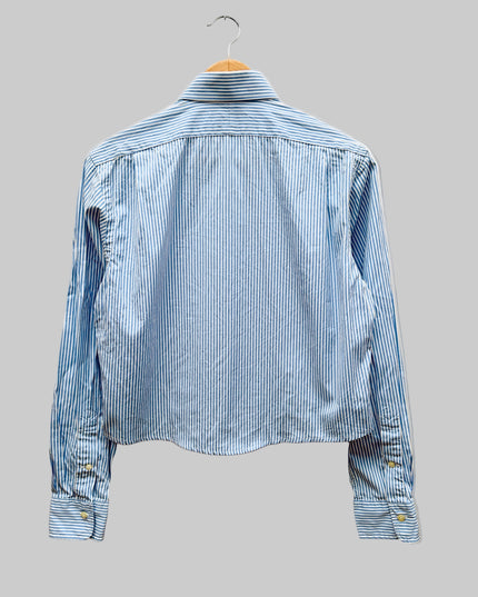 Chemise vintage retravaillée - Courte rayée III