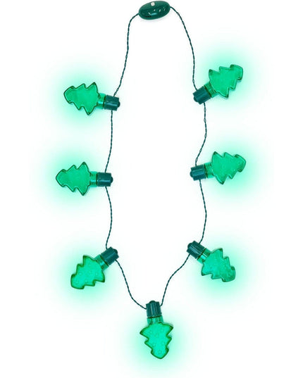Light Up Christmas Tree Necklace
