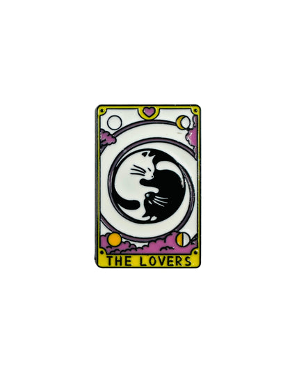 Broche Tarot Chat | Les Amoureux III | Accessoires d'Halloween