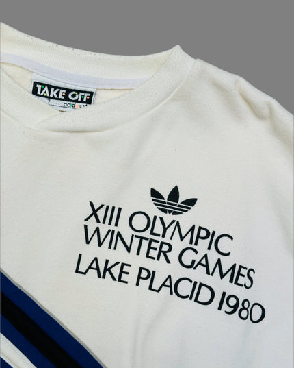 Sweat à capuche vintage - Adidas | XIIIes Jeux olympiques d'hiver de 1980