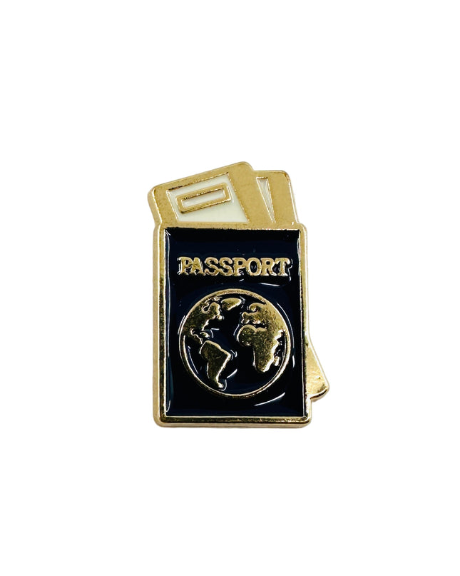 Broche - Passeport | Accessoires de pyjamas familiaux sur le thème du voyage