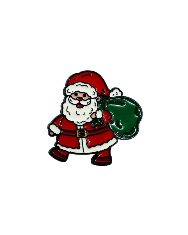 Broche - Père Noël avec sac II | Accessoires de Noël