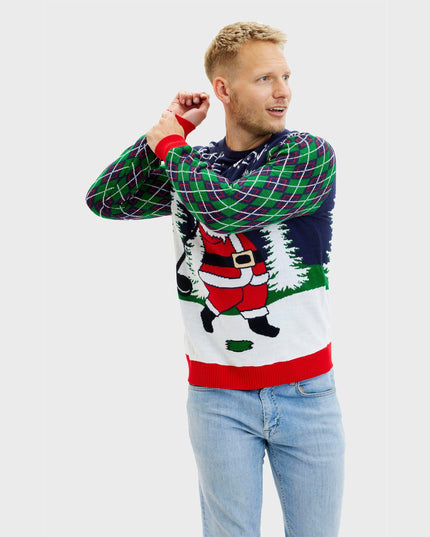 Pull de Noël « Ho Ho Hole In One » pour hommes