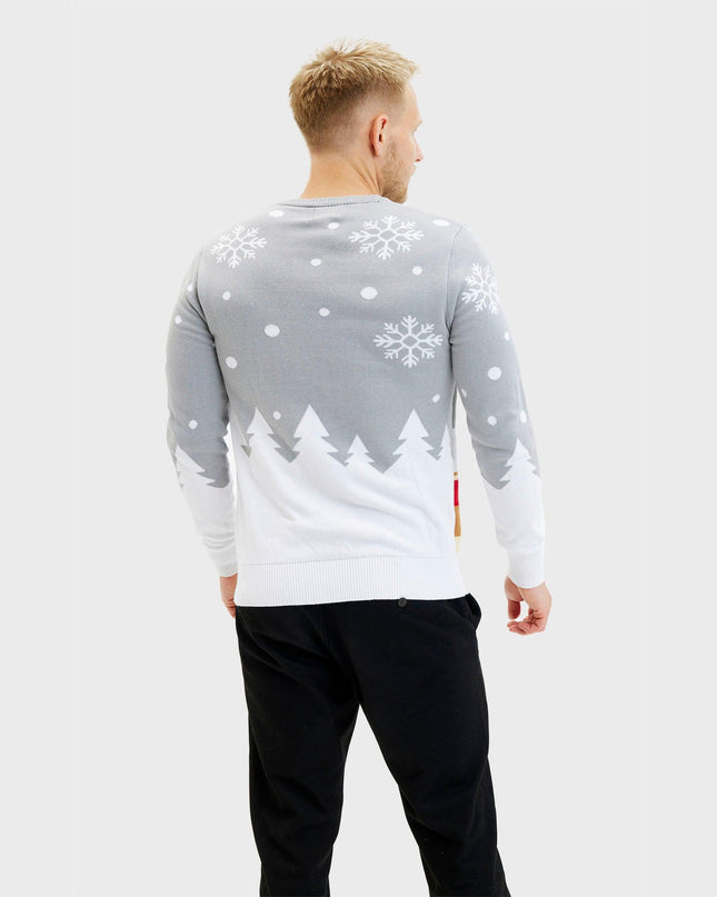 Pull de Noël mignon pour homme - Modèle familial