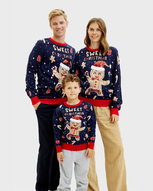 Pull mignon Cookie Man pour femmes - Pull moche lumineux