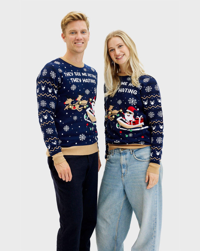 Pull pour homme « They See Me Ho'ing » - Modèle lumineux