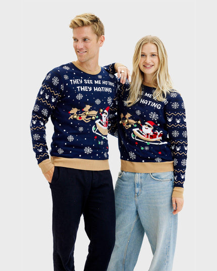 Pull pour homme « They See Me Ho'ing » - Modèle lumineux