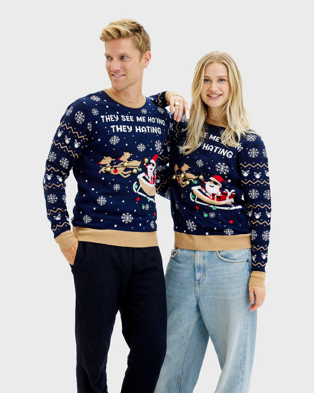 Pull pour homme « They See Me Ho'ing » - Modèle lumineux