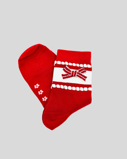 Chaussettes - Joli motif rouge II - Accessoire festif