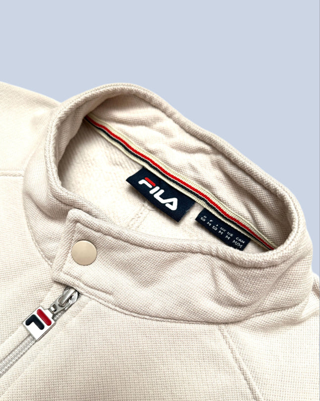 Pull beige Fila vintage | Vêtements de Noël douillets