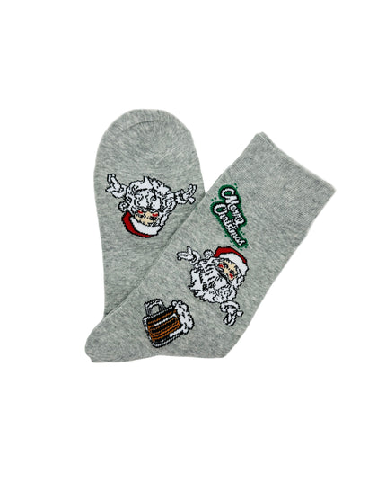 Chaussettes - Père Noël avec bière - Accessoire de Noël amusant
